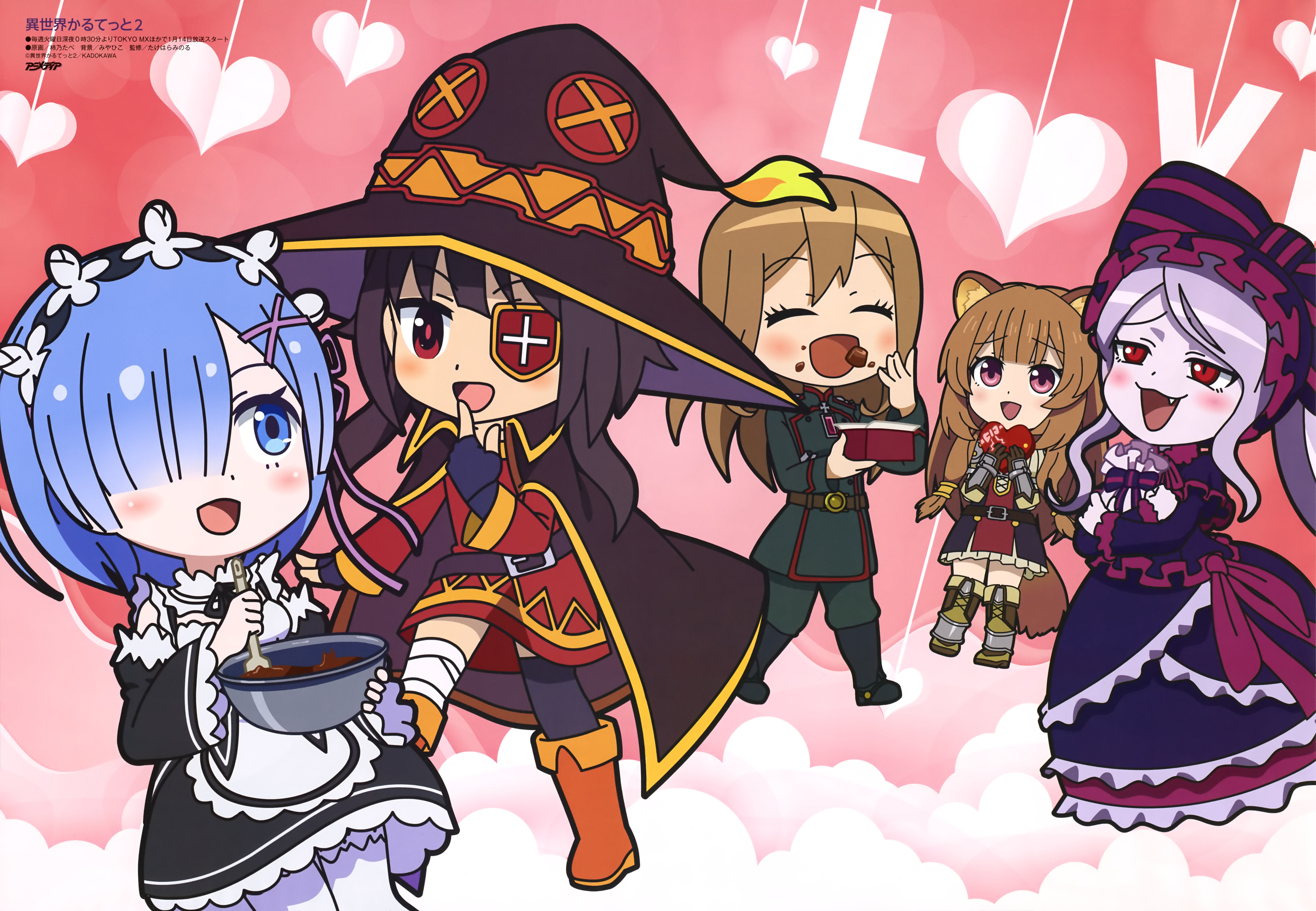 Megumin Raphtalia Rem Re Zero Shalltear Bloodfallen Viktoriya